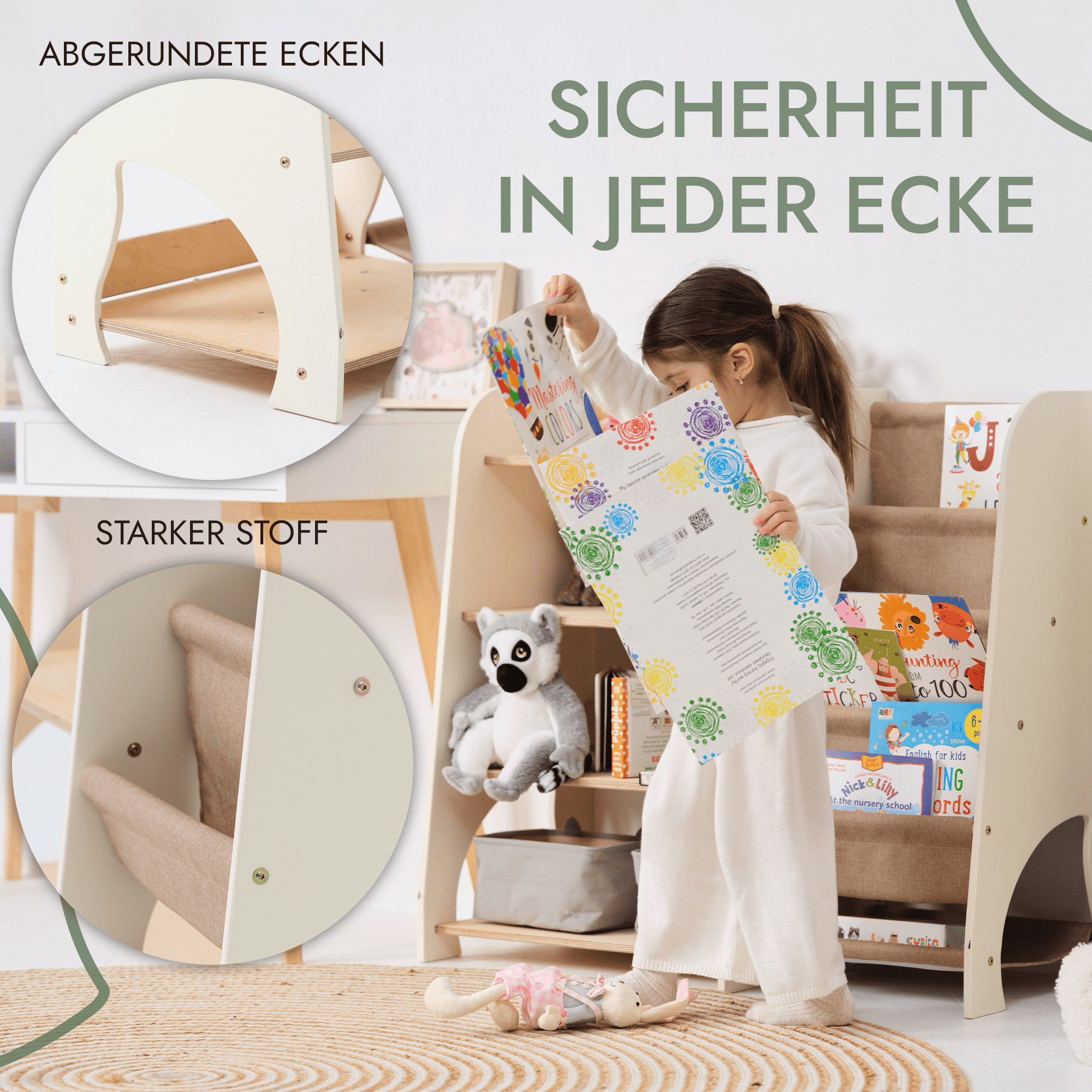 2in1 Montessori-Regal für Bücher und Spielzeug-2