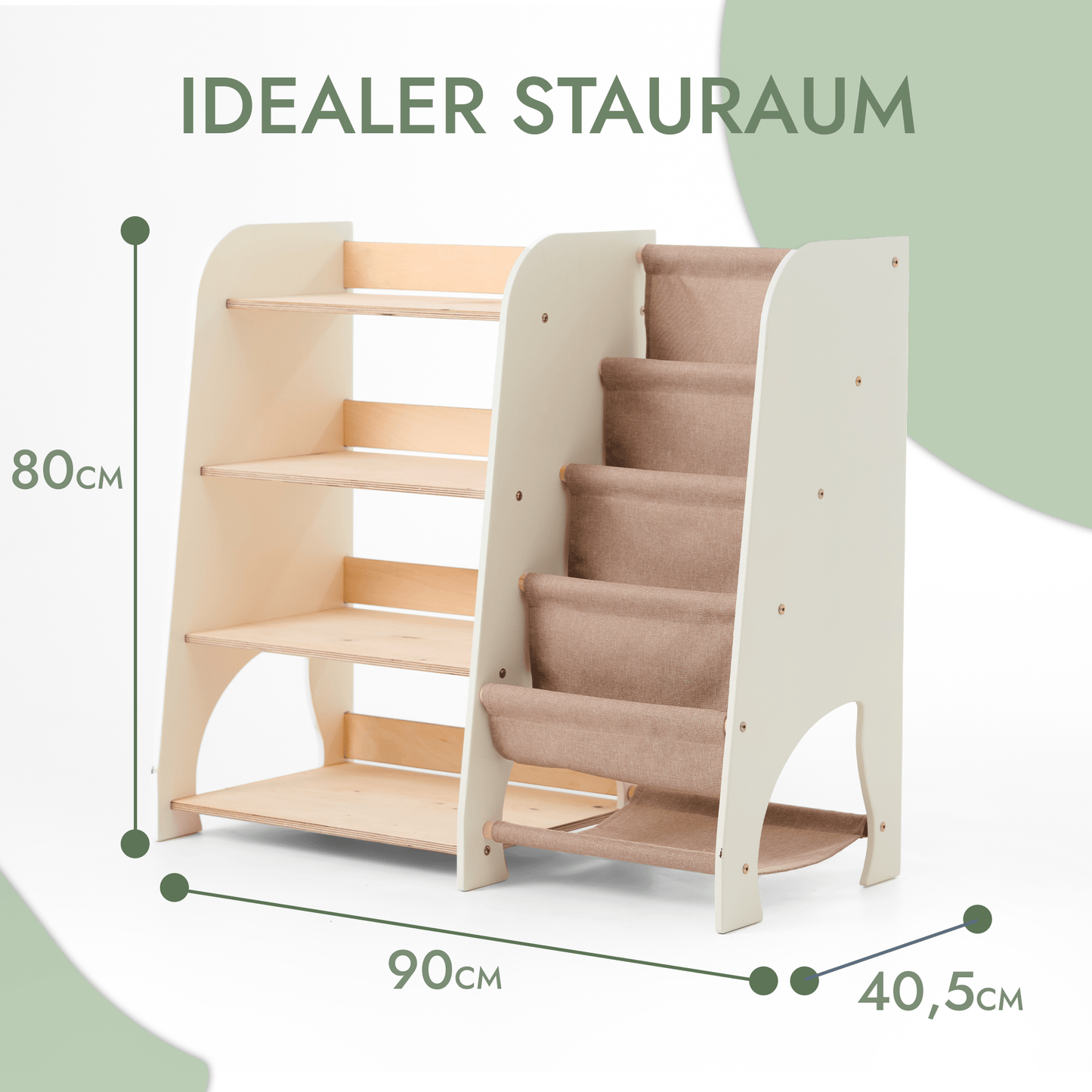 2in1 Montessori-Regal für Bücher und Spielzeug-1