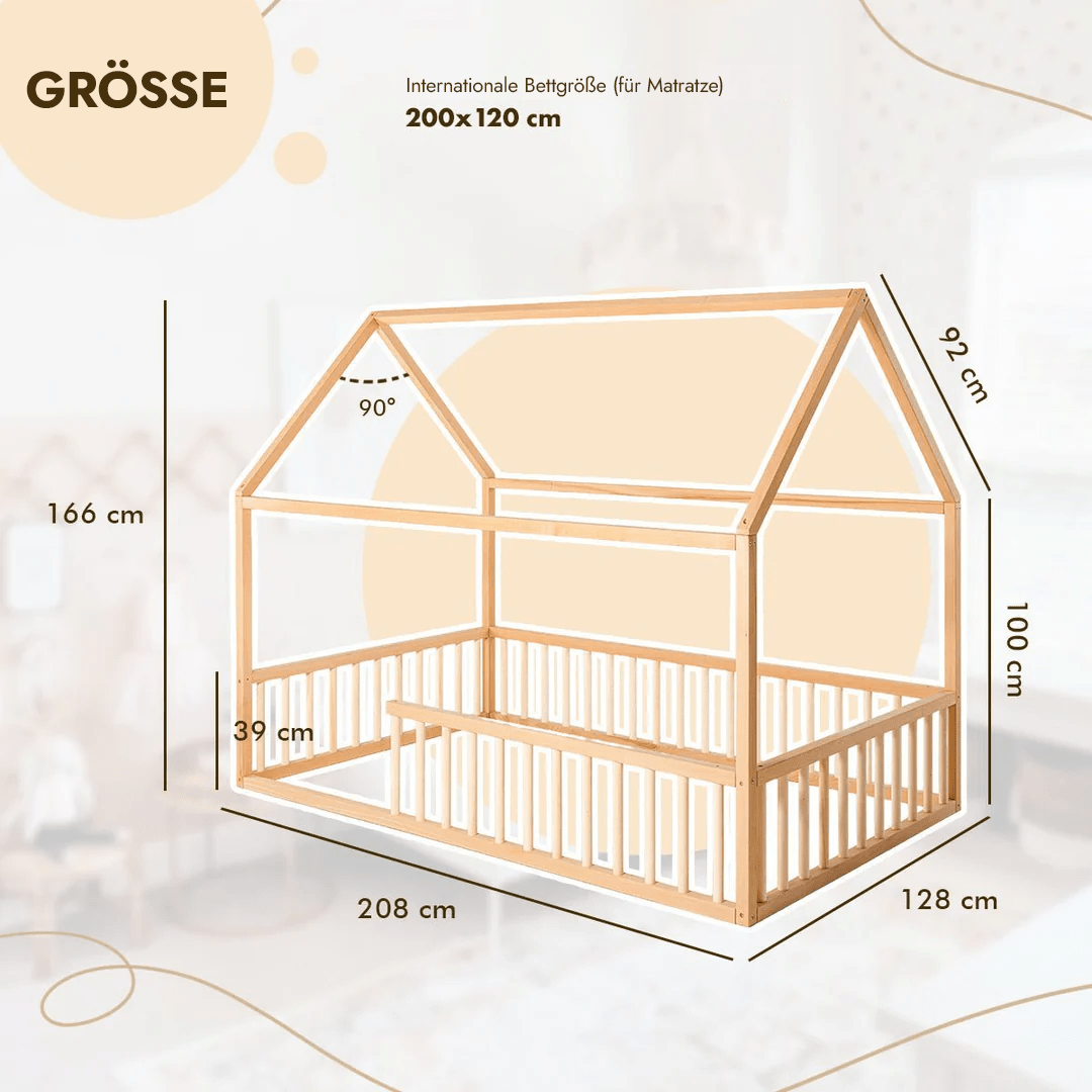Hausbett Montessori für Kinder und Kleinkinder ab 1 Jahr-1
